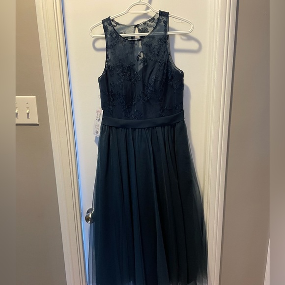 Azazie- Ava Style- Size 10- Navy BlUE NWT - Picture 1 of 3